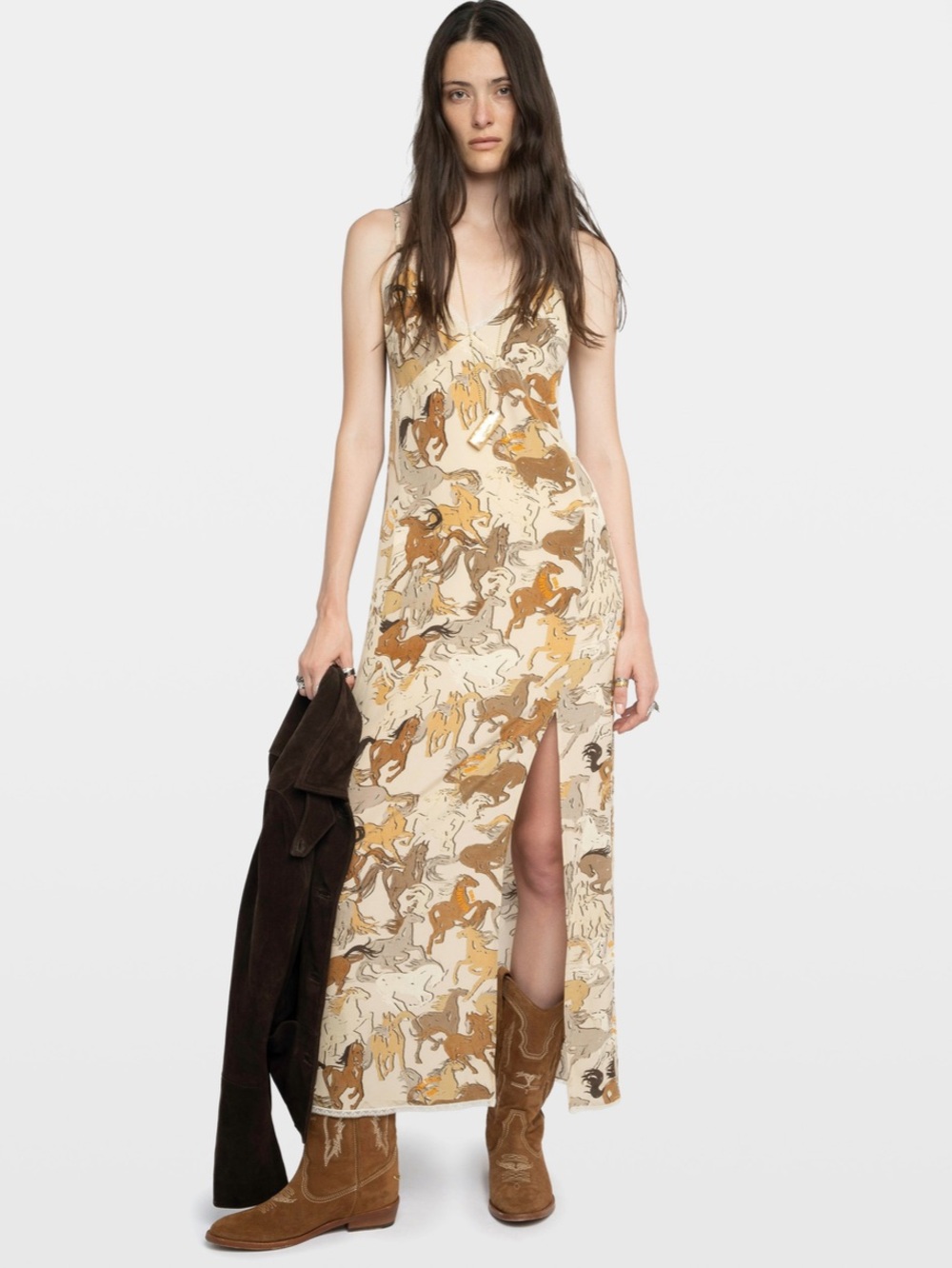Zadig & Voltaire - Ramelil Horse Print Dress​ - M